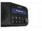 Schwarzes Radio mit Bluetooth-Display und Bedientasten