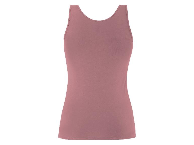 Ein rosafarbenes Tanktop für Damen mit Spaghettiträgern.