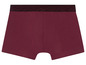 Bordeauxrote Boxershorts mit schwarzem Bund.