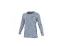 Blaues Langarmshirt mit Schleifenmuster.