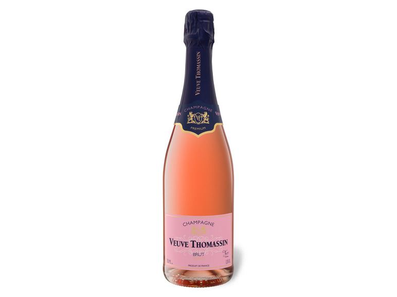 Gehe zu Vollbildansicht: Veuve Thomassin rosé brut, Champagner - Bild 1