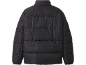 Schwarze Herren-Pufferjacke, Rückansicht.