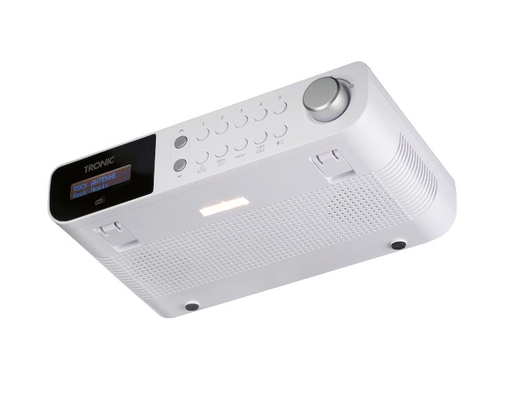 TRONIC DAB+ Radio mit Display, das „ROCK ANTENNE Rock Music“ anzeigt