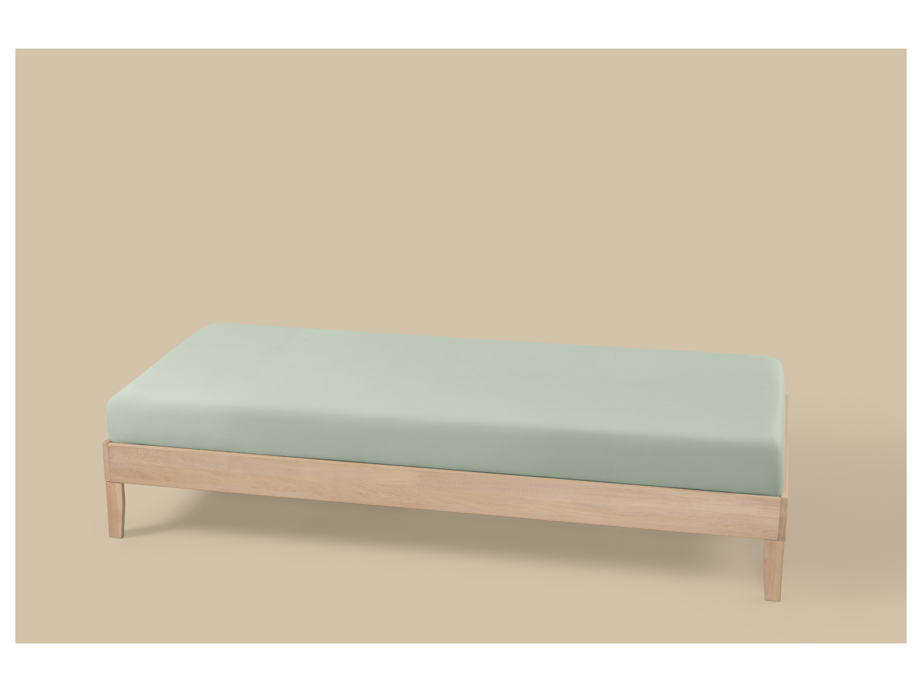 LIVARNO® Jersey-Spannbettlaken, 90-100 x 200 cm (Grün) – Bild 2 von 2