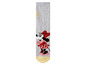 Graue Socken mit Minnie Mouse und goldenen Glitzer.
