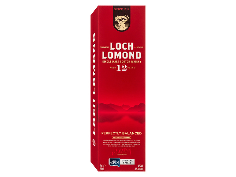 Gehe zu Vollbildansicht: Loch Lomond Highlands Single Malt Scotch Whisky 12 Jahre mit Geschenkbox 46% Vol - Bild 3