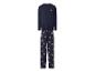 ESMARA MEN Herren Pyjama: Dunkelblauer Pyjama mit Teddybär-Motiv