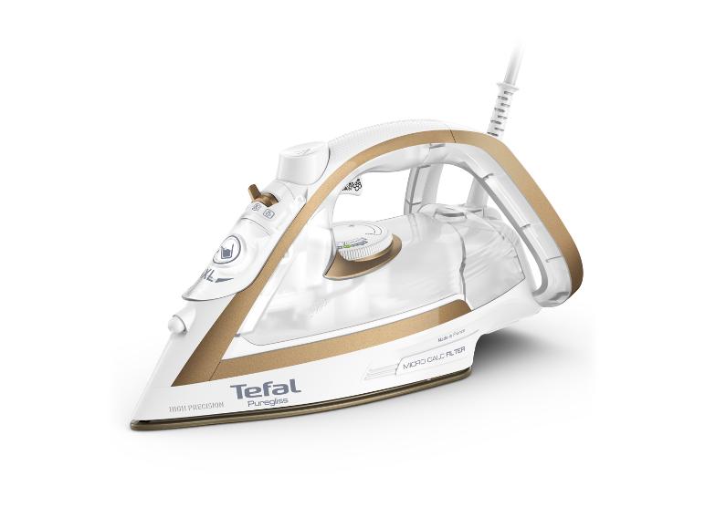 Tefal Puregliss Dampfbügeleisen in Weiß und Gold