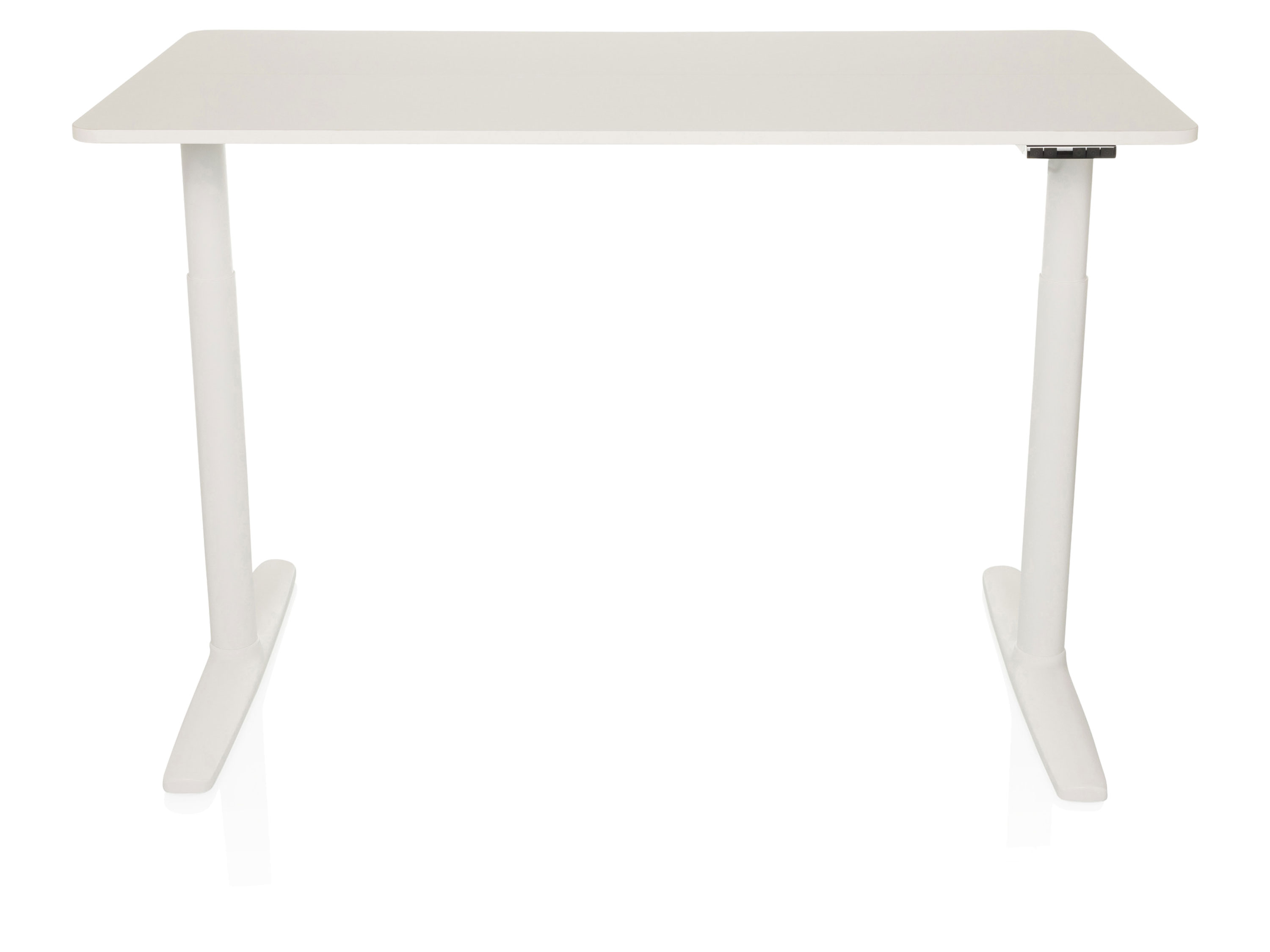 HJH OFFICE Schreibtisch STAND elektrisch höhenverstellbar (pro, Weiß)