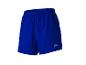 Blaue Sportshorts mit elastischem Bund und reflektierendem Logo