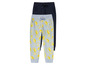 Zwei Jogginghosen, eine mit Zitronenmuster