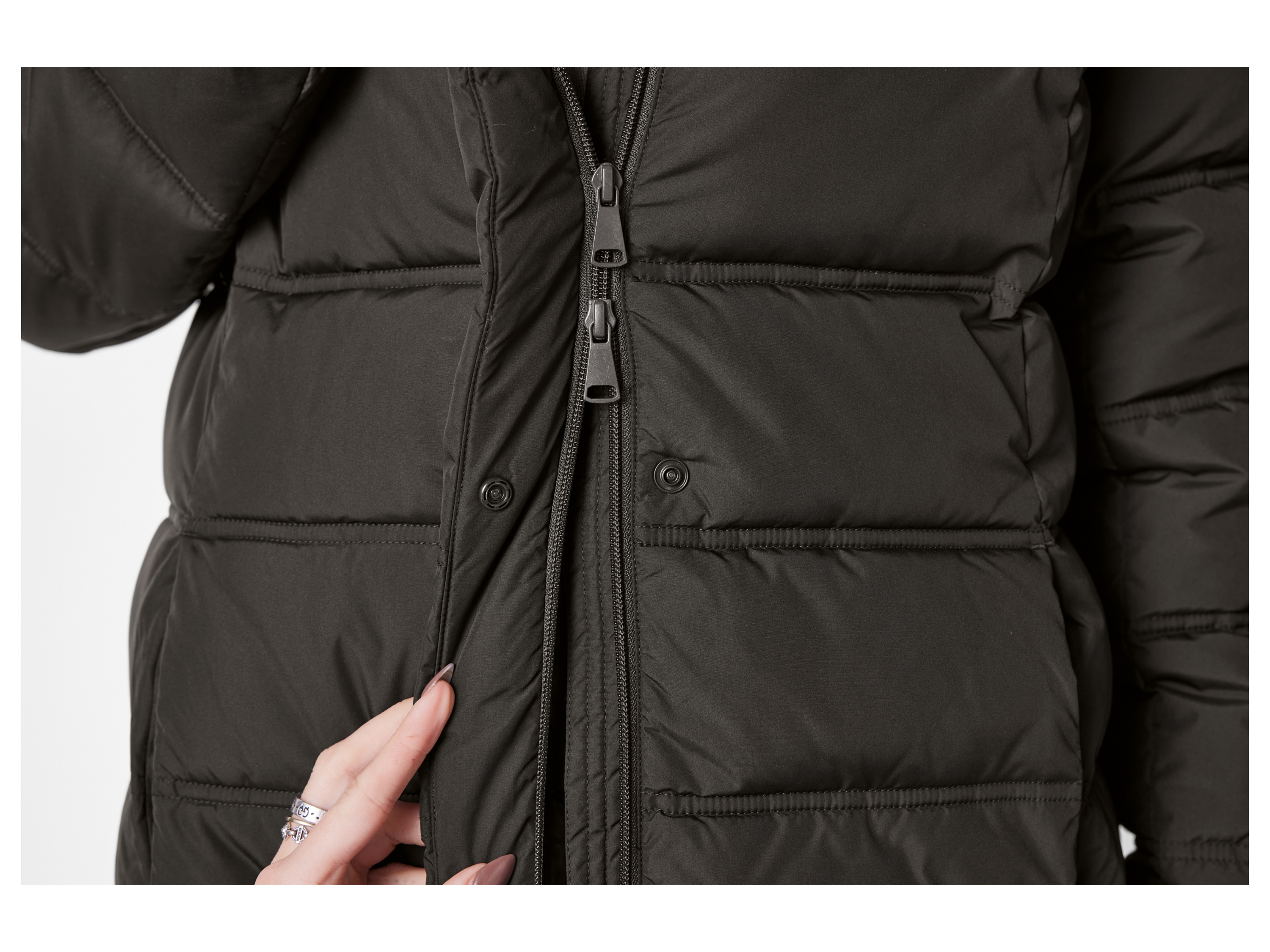 Thumbnail - esmara® Damen Thermo-Steppmantel (Khaki, M (40/42))