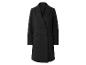 Langer, schwarzer, klassischer Doppelreihermantel.