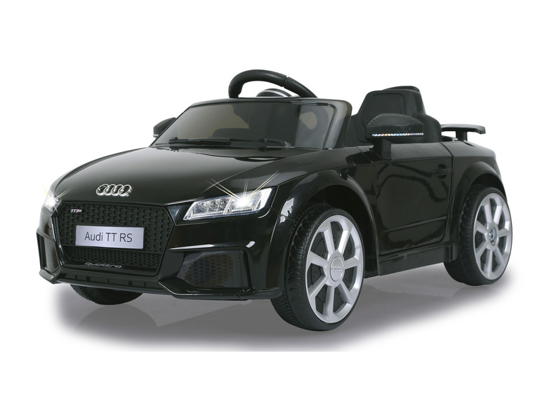 Ein schwarzes Audi TT RS Spielzeugauto.