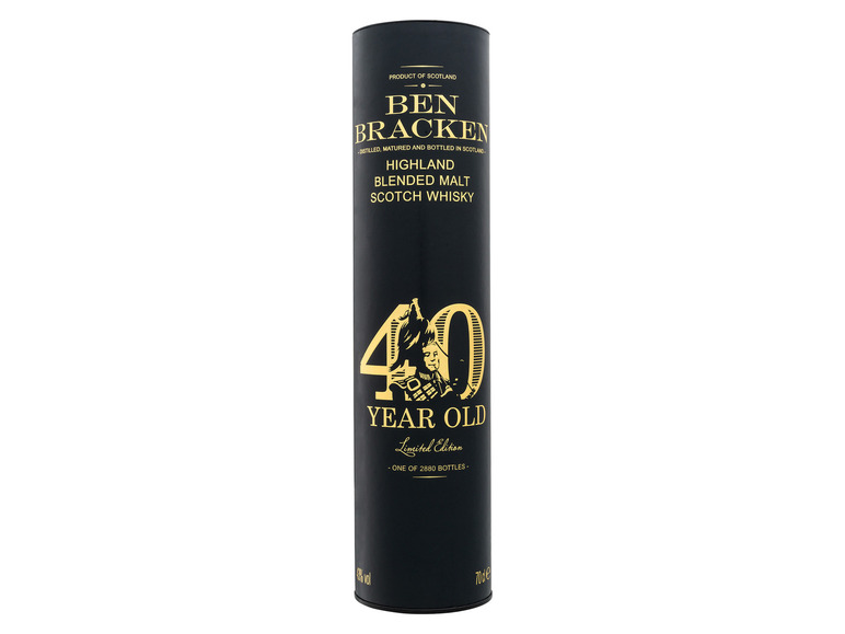 Gehe zu Vollbildansicht: Ben Bracken Highland Blended Malt Scotch Whisky 40 Jahre 43% Vol - Bild 3