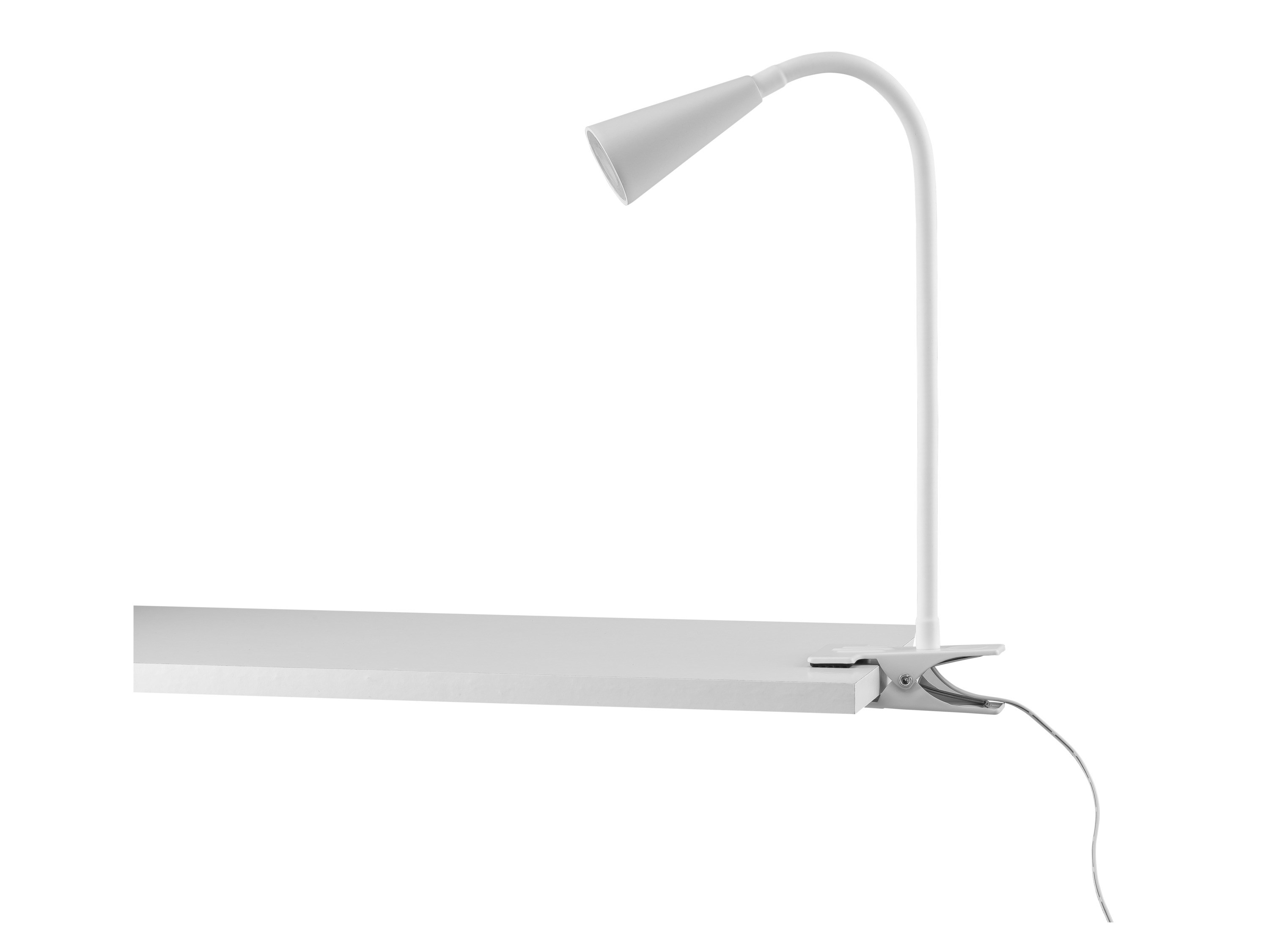 LIVARNO home Klemmleuchte (Clipstrahler, Weiß)““ | LED-Klemmstrahler: ca. 6,8 x 4,5 x 56 cm Zuleitung: ca. 1,6 m – mit integriertem Schalter Gewicht: LED-Clipstrahler: ca. 305 g