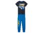 Hot Wheels Jungen-Pyjama mit blauem Rennwagen-Print auf dem Oberteil und Logo auf der Hose.
