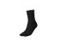 Schwarze Socke auf weißem Hintergrund