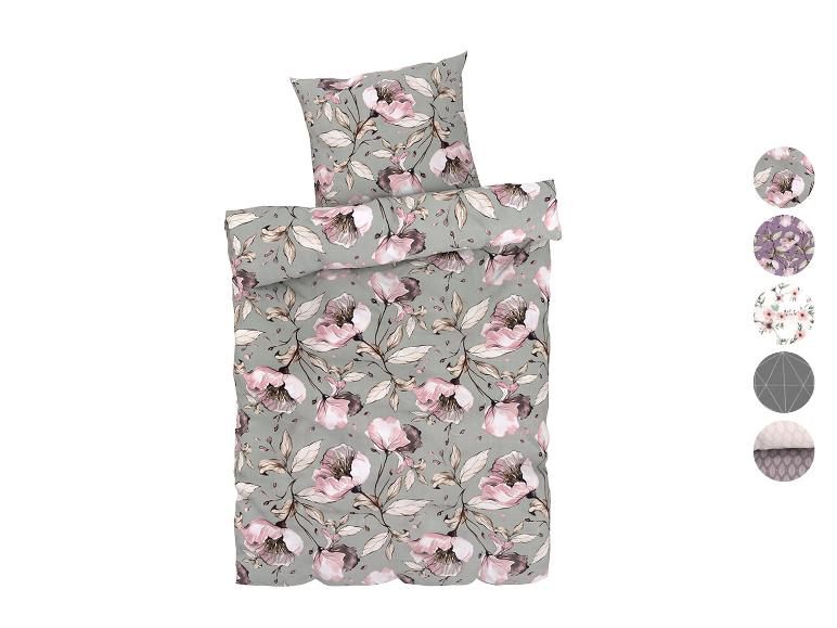 Bettenwäsche-Set mit Blumenmuster.
