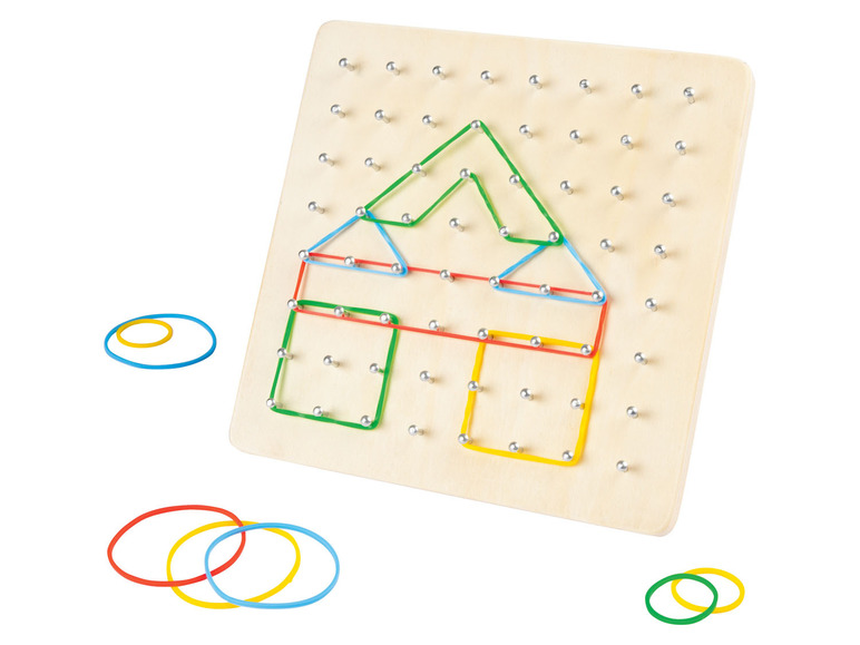 Gehe zu Vollbildansicht: Playtive Holzpuzzle / Geoboard - Bild 24