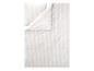 Weiß-grau gestreifte Bettwäsche mit Kissenbezug