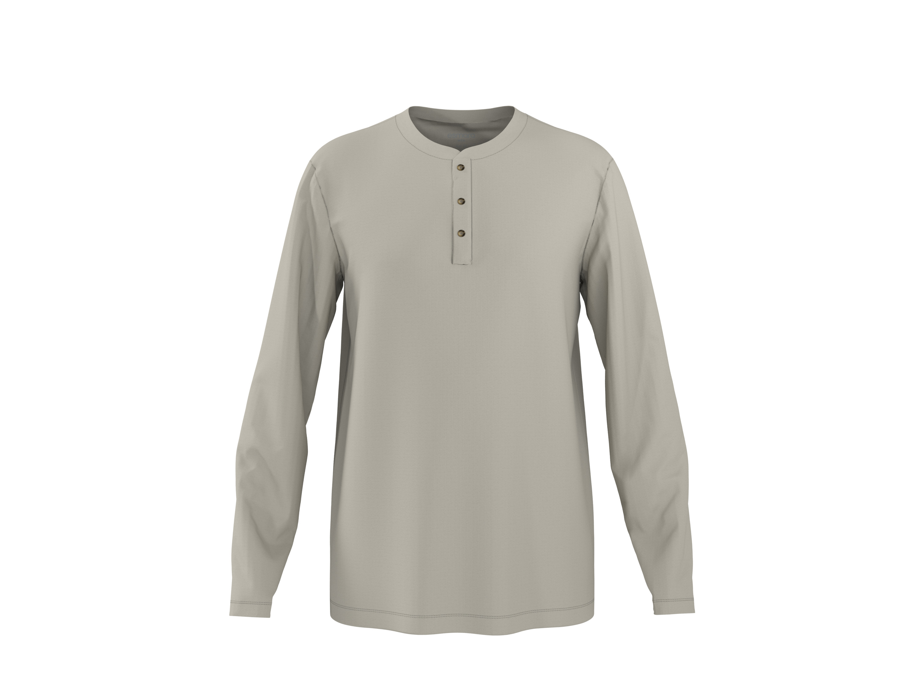 ESMARA MEN Herren Langarmshirt (Beige, L (52/54))""