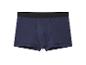Dunkelblaue Herren-Boxershorts mit schwarzem Bund