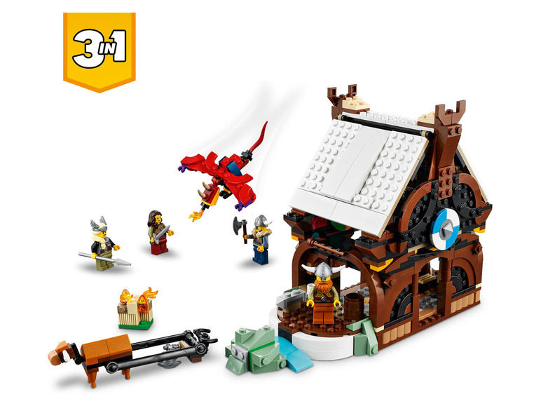 Gehe zu Vollbildansicht: LEGO® Creator 31132 »Wikingerschiff mit Midgardschlange« - Bild 4