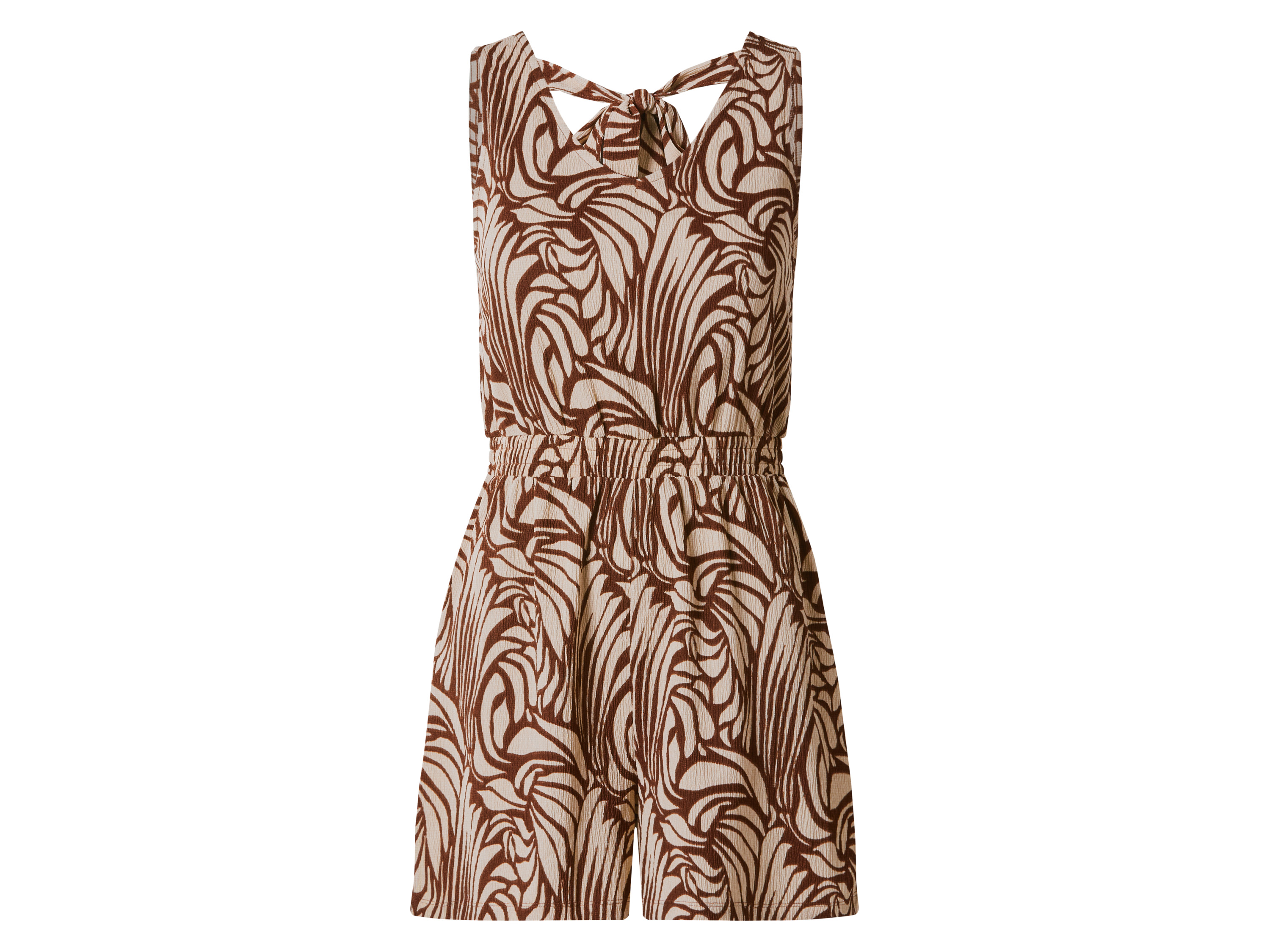 ESMARA® Damen Jumpsuit (braun/Muster, L(44/46))