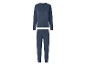 ESMARA® Damen Frottee-Pyjama, lang, in Dunkelblau