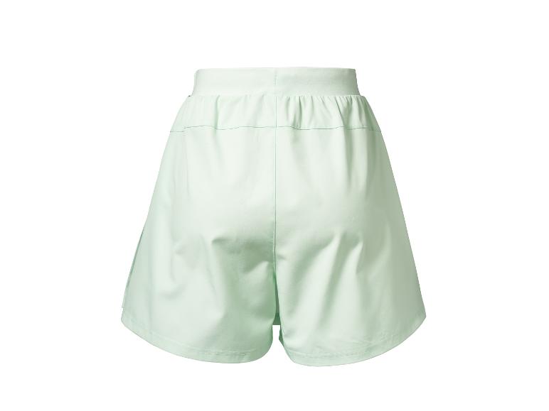 Hellgrüne Damen-Sportshorts, Rückansicht