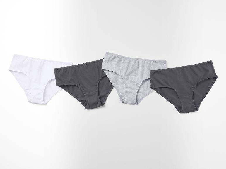 Drei Slips: weiß, grau und dunkelgrau.