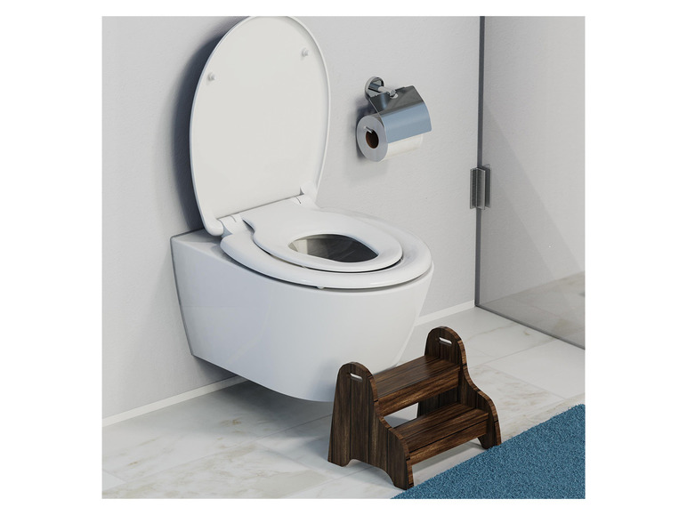 Gehe zu Vollbildansicht: Schütte WC Sitz Duroplast FAMILY WHITE mit Absenkautomatik und Schnellverschluss - Bild 3