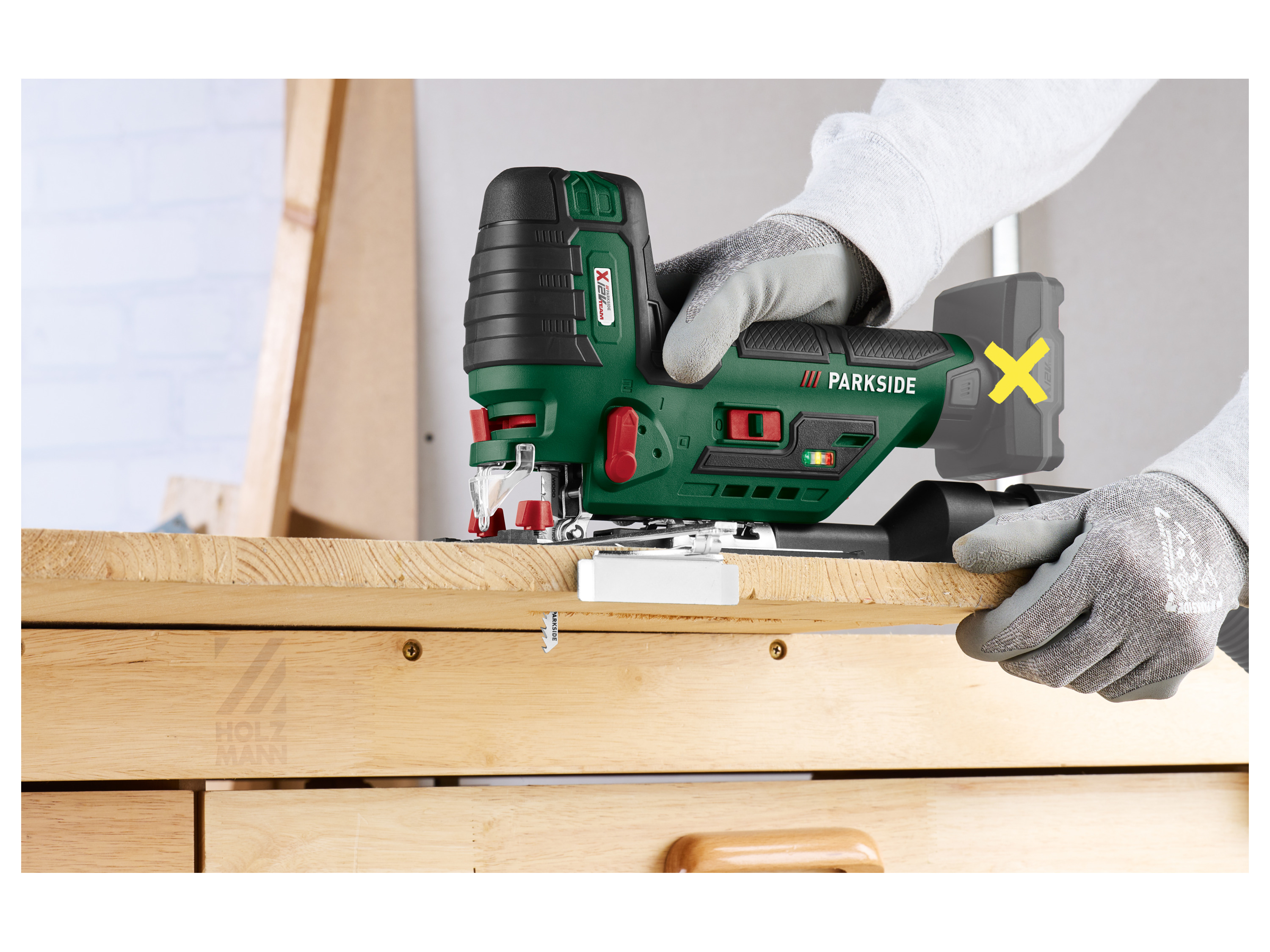 PARKSIDE® Akku und Ladegerät) (Akku-Stichsäge PSTKA 12) – Bild 3 von 4