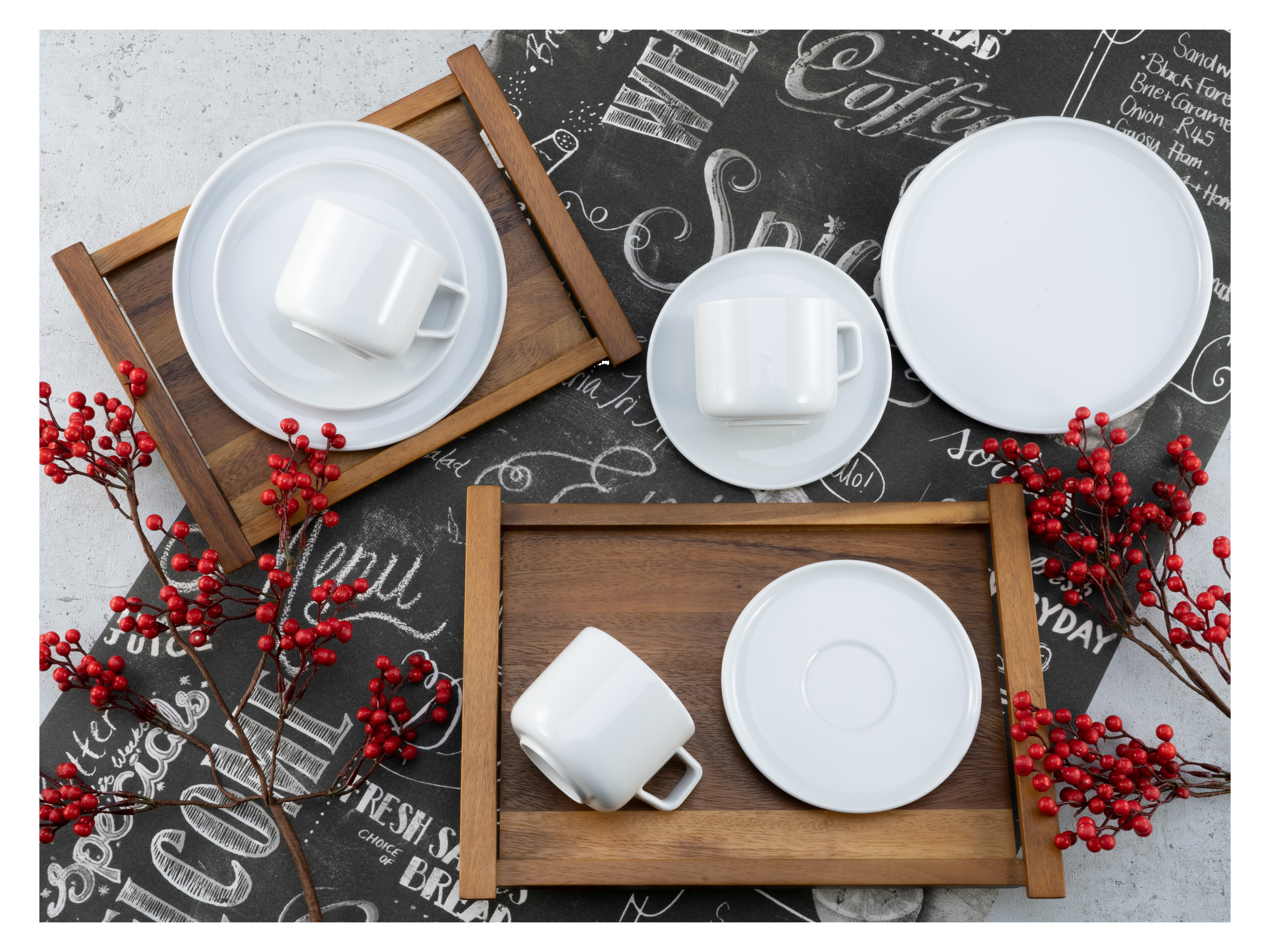 Thumbnail - Creatable Geschirrset »Chef Collection« (18-teiliges Kaffeeservice, Weiß)