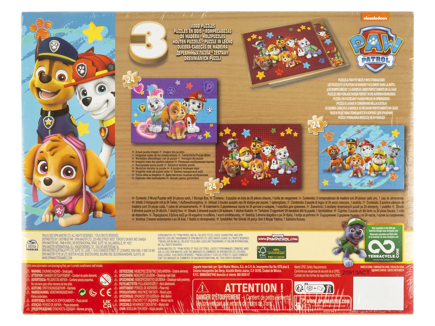 Spinmaster Paw Patrol Holz Puzzle, 72 Teile | LIDL | Puzzles