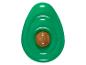 Grüne Avocado-Schwimmhilfe mit kleinem braunen Ball.