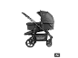 BABYGO Kinderwagen Evolution 3in1 in Schwarz mit Babywanne. [KI-generiertes Bild]