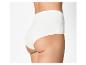 Heller Damen-Slip mit hoher Taille, Seitenansicht.