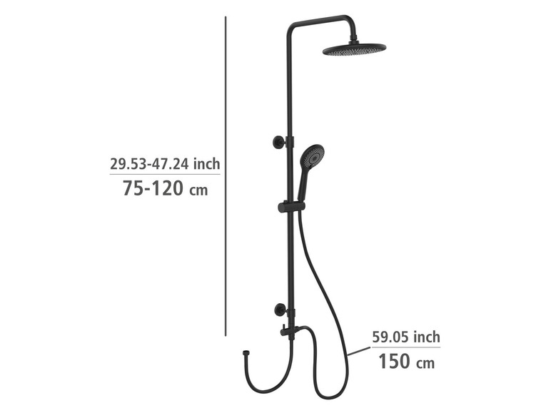 Gehe zu Vollbildansicht: Wenko Duschsystem »Watersaving«, Regendusche und Handbrause - Bild 2