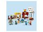 LEGO Minecraft Set mit Figuren, Gebäuden und einem Ghast.