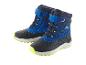 CRIVIT Kinder-Winterstiefel in Blau und Schwarz mit gelben Akzenten.