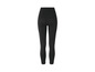 Schwarze Leggings mit hohem Bund.