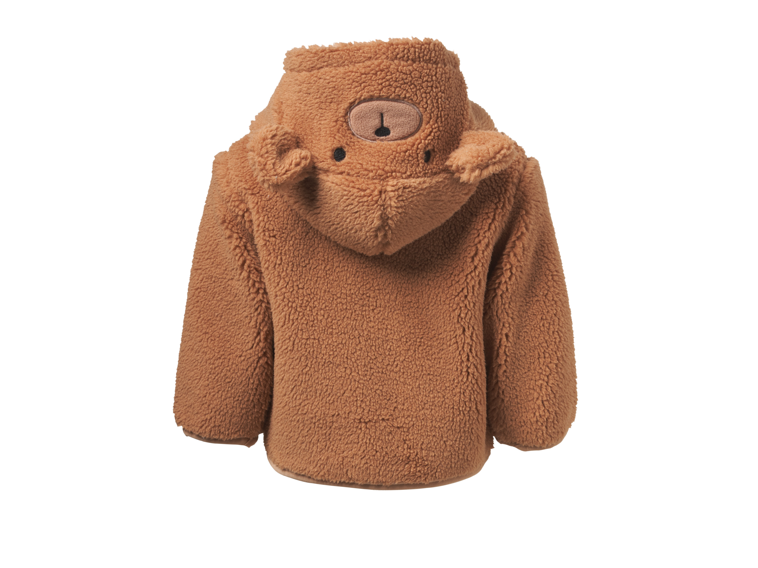 LUPILU® Baby Teddyfell-Jacke (Braun, 50/56) – Bild 3 von 4