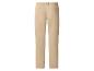 Beige Herrenhose mit geradem Bein und Gesäßtaschen, von hinten gesehen.