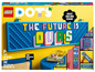 Lego Dots Set mit einer großen Wandplatte, auf der 'The future is ours' steht