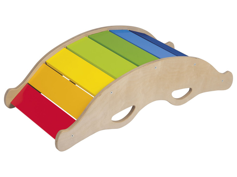 Gehe zu Vollbildansicht: Playtive Holz Balancewippe, in Regenbogenfarben - Bild 3