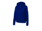 Blauer Kapuzenpullover mit Reißverschluss