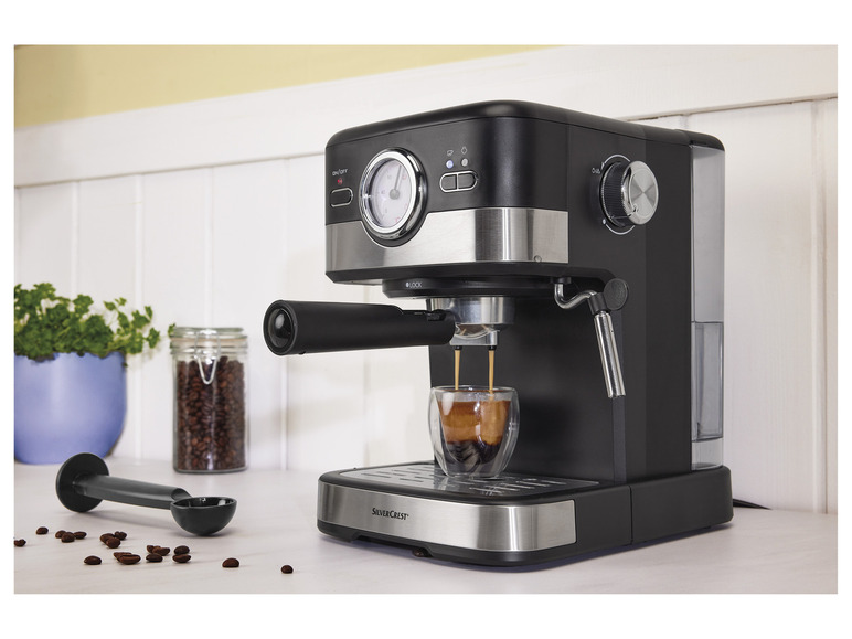 Gehe zu Vollbildansicht: SILVERCREST® Siebträger-Espressomaschine »SEM 1100 C4«, 1100 W - Bild 8