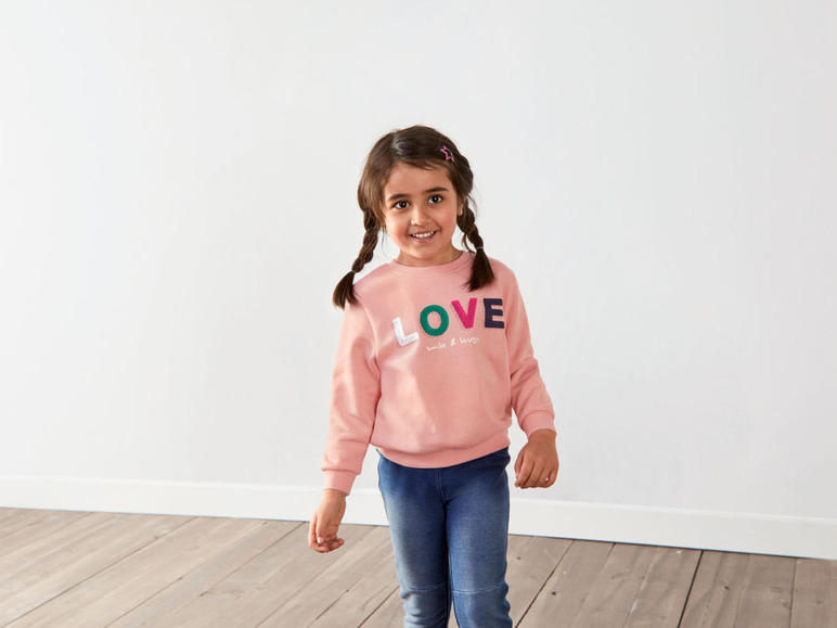 Gehe zu Vollbildansicht: lupilu Kleinkinder Mädchen Sweatshirt, mit Baumwolle - Bild 10